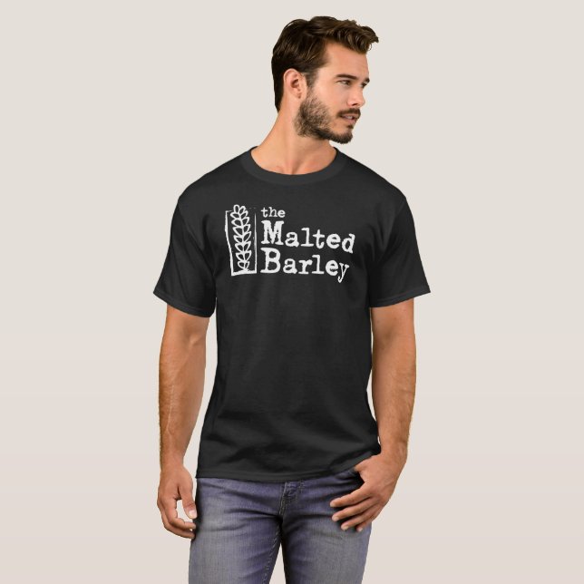 Camiseta Preto da cevada (Frente Completa)