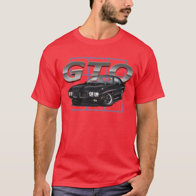 Camiseta Preto de 1970 GTO (Frente)