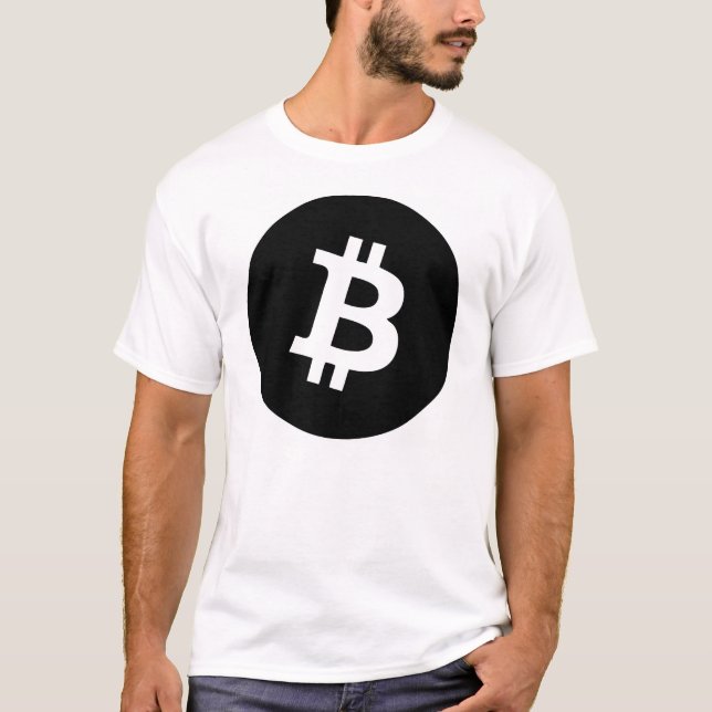 Camiseta Preto de Bitcoin (Frente)