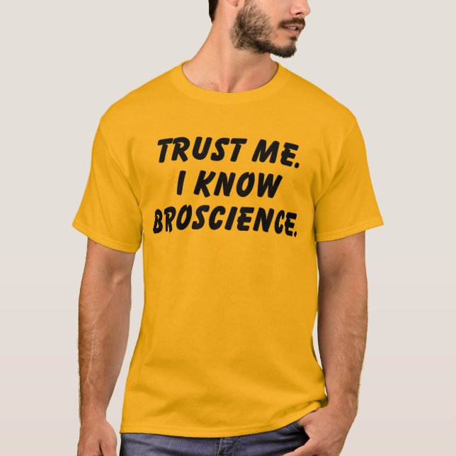 Camiseta Preto de BroScience (Frente)