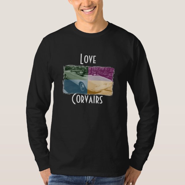 Camiseta Preto de Corvairs do amor (Frente)