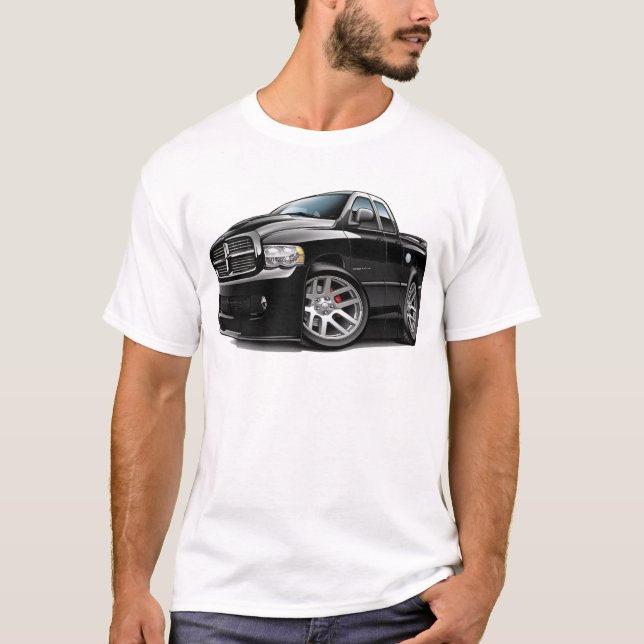 Camiseta Preto de Dualcab da ram de Dodge SRT10 (Frente)