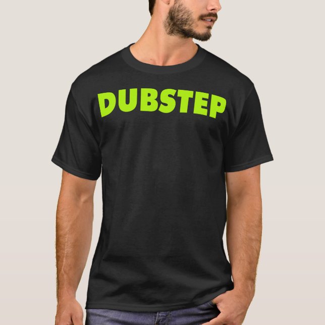 Camiseta Preto de Dubstep (limão) (Frente)