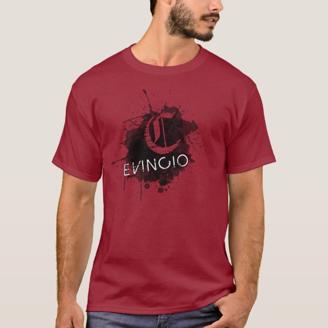Camiseta Preto de Evincio (Frente)