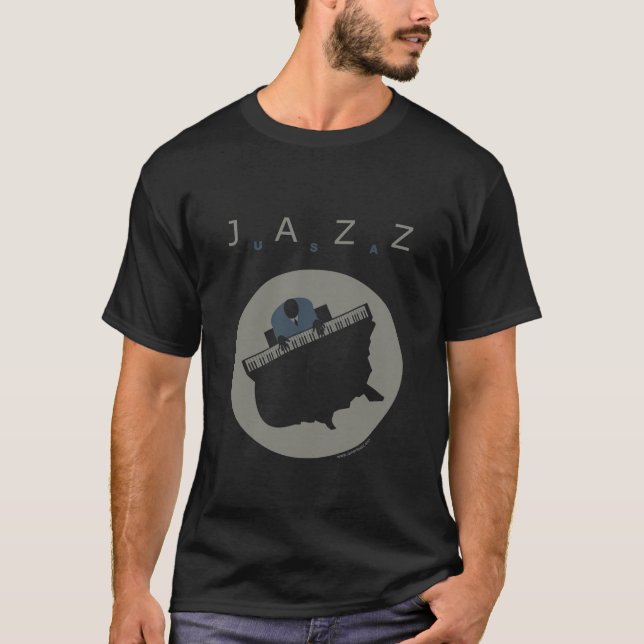 Camiseta preto de jazz.usa (Frente)