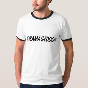 Camiseta Preto de Obamageddon