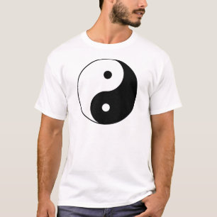 Camiseta Preto de Taijitu do chinês do sinal do taoísmo d