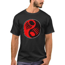 Preto de Yin Yang da garra de urso