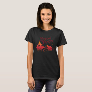 Camiseta Preto do design do tango de Teton