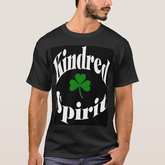 Camiseta Preto do espírito de Kindred (Frente)