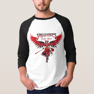 Camiseta Preto do Raglan de Valkyries