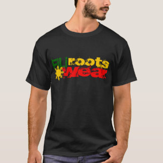 Camiseta preto do rasta do filirootswear
