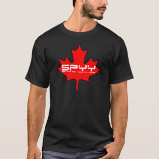 Camiseta Preto do t-shirt da folha de SPYY