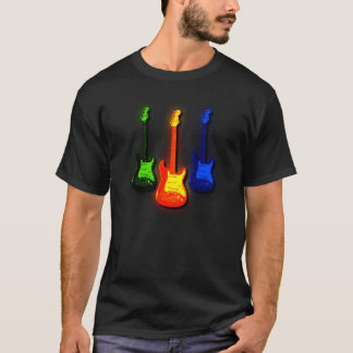 Camiseta Preto do t-shirt de Man´s da guitarra