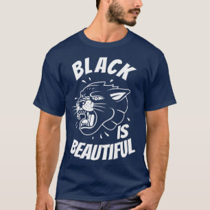 Camiseta Preto É Bonito Pantera Preto