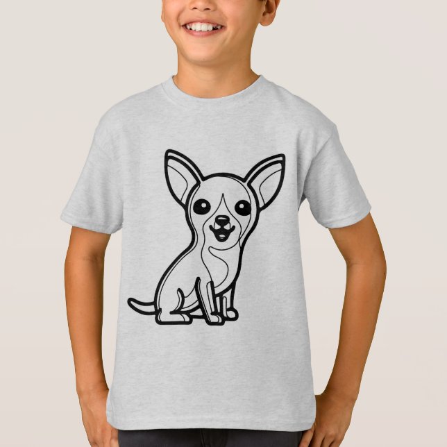 Camiseta PRETO E BRANCO #05 - Chihuahua (Frente)
