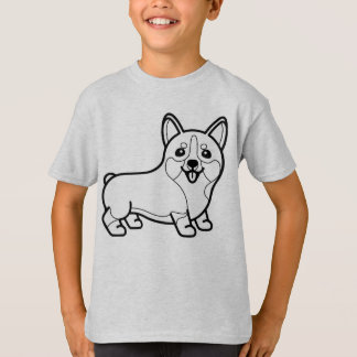 Camiseta PRETO E BRANCO #31 - Sorriso de Corgi