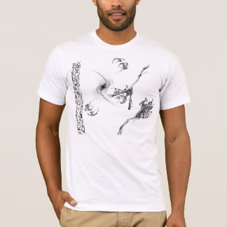 Camiseta Preto e branco abstrato