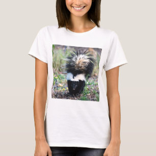 Camiseta Preto e branco do gambá