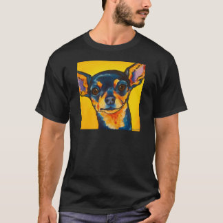 Camiseta Preto e chihuahua de Tan