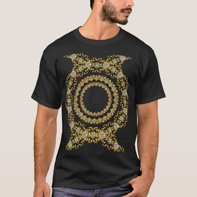 Camiseta Preto e Dourado (Frente)