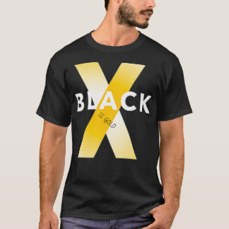 Camiseta Preto é Dourado