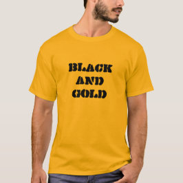 CAMISETA PRETO E DOURADO TEE 7