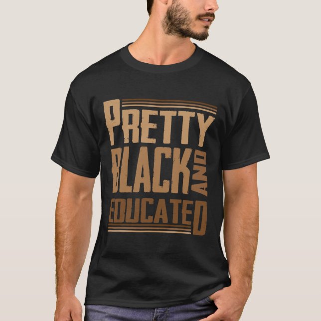 Camiseta Preto E Educado Eu Sou A Rainha Africana Forte (Frente)