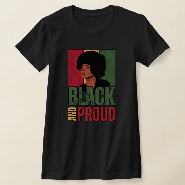 Camiseta Preto e Orgulhoso (Postura )