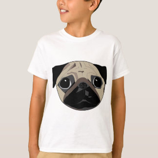 Camiseta Preto e Pug do Faun