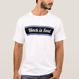 Camiseta Preto é texto editável da alma