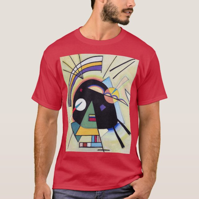 Camiseta Preto e Violeta - Kandinsky (Frente)