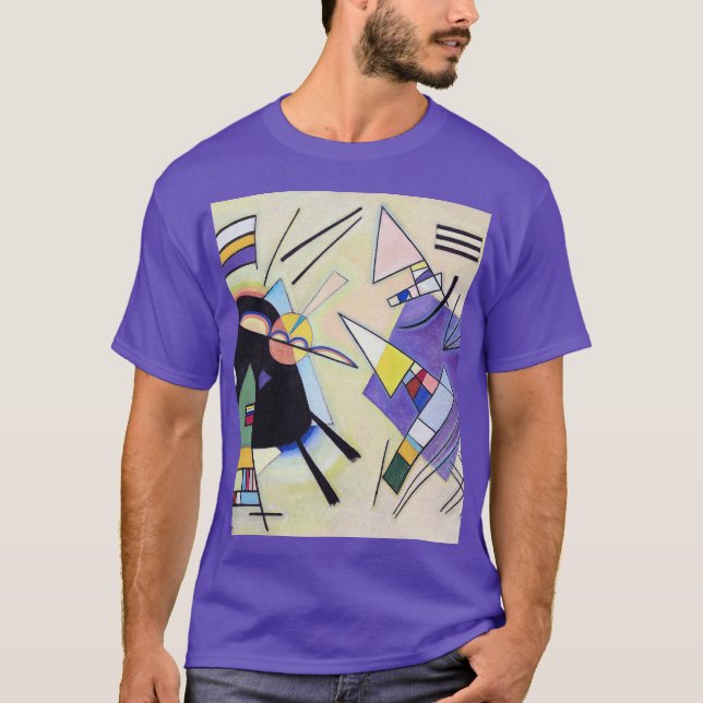 Camiseta Preto e Violeta - Kandinsky (Frente)