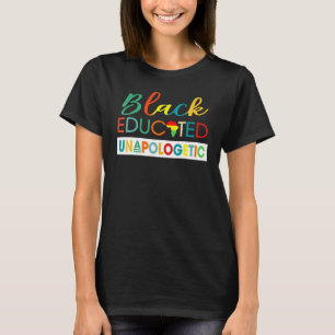 Camiseta Preto Educado Indesculpável Para Homens Mulheres N