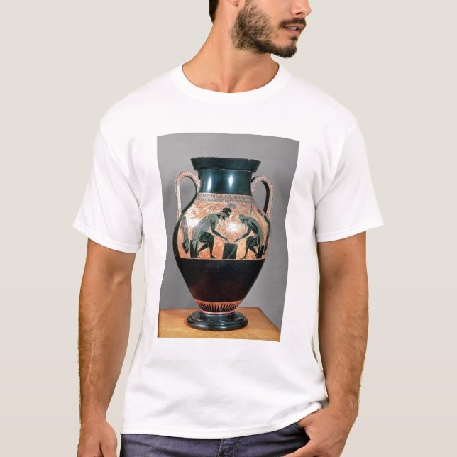 Camiseta Preto-figura amphora que descreve Ajax e Achilles, (Frente)