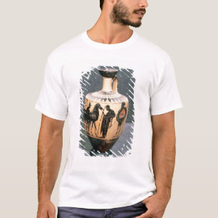 Camiseta Preto-figura vaso do sótão, século V BC