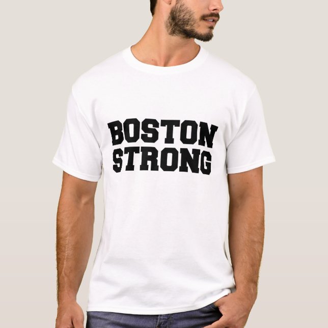Camiseta preto forte de Boston (Frente)