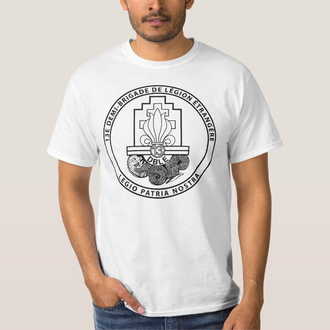 Camiseta Preto francês de 13 DBLE (Frente)