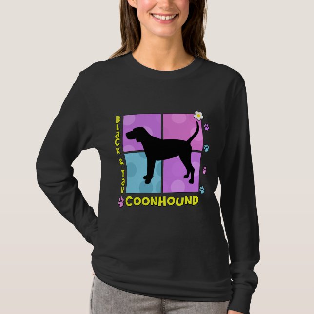 Camiseta Preto Groovy & Coonhound de Tan (Frente)