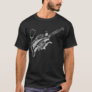 Camiseta preto hipocondríaco de América