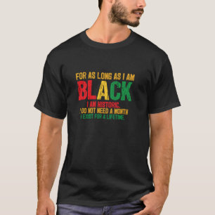 Camiseta Preto Histórico Existe Por Uma Vida Juneteenth Bla