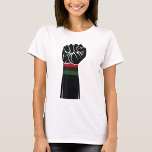 Camiseta Preto Histórico Forte Punho Negro