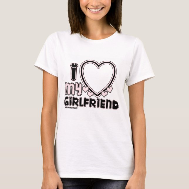 Camiseta preto i luv 1 (Frente)