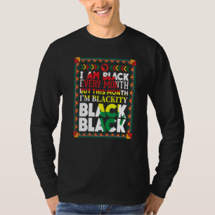Camiseta Preto Negro Negro A Cada Mês História Preta Bhm Af