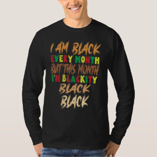Camiseta Preto Negro Negro Sou Preto A Cada História Mês Fe