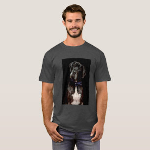 Camiseta Preto no t-shirt preto de great dane