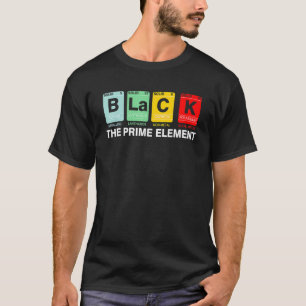 Camiseta Preto O Primeiro Elemento Mês da História Negra BL