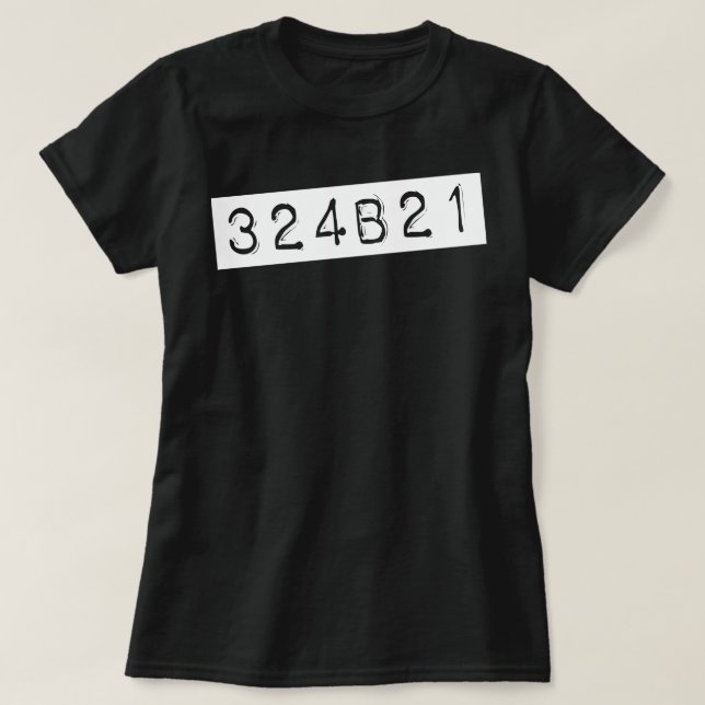 Camiseta Preto órfão 324B21 (Frente do Design)