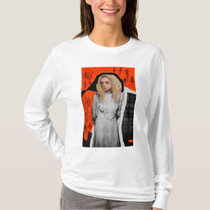 Camiseta Preto órfão   Helena - esboço gótico