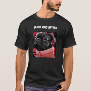 Camiseta Preto Pugs Matter93